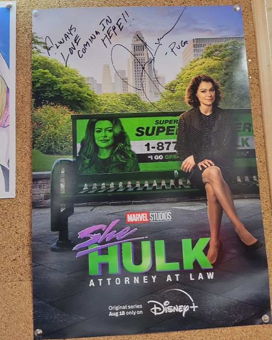 MidtownComics's tweet photo. Actor #JoshSegarra who plays #Pug in #DisneyPlus #SheHulk Attorney At Law stopped by our #GrandCentral #MidtownComics and signed a poster for us!

Spoiler alert Josh, we love 💚 when you come in here too!

💚Browse our entire selection of #SheHulkComics : https://t.co/THRWFJ2IbF https://t.co/3R6yBeswze