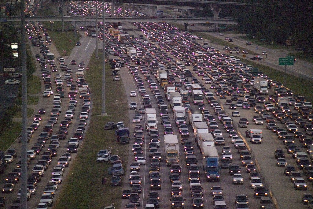OTD in 2005, the government of Texas kicked off the largest evacuation in U.S. history as category 5 hurricane Rita took aim at the upper-Texas coast. More than 3 million people left the Houston area at the same time causing the worst traffic jam in history. #Hurricane #Rita