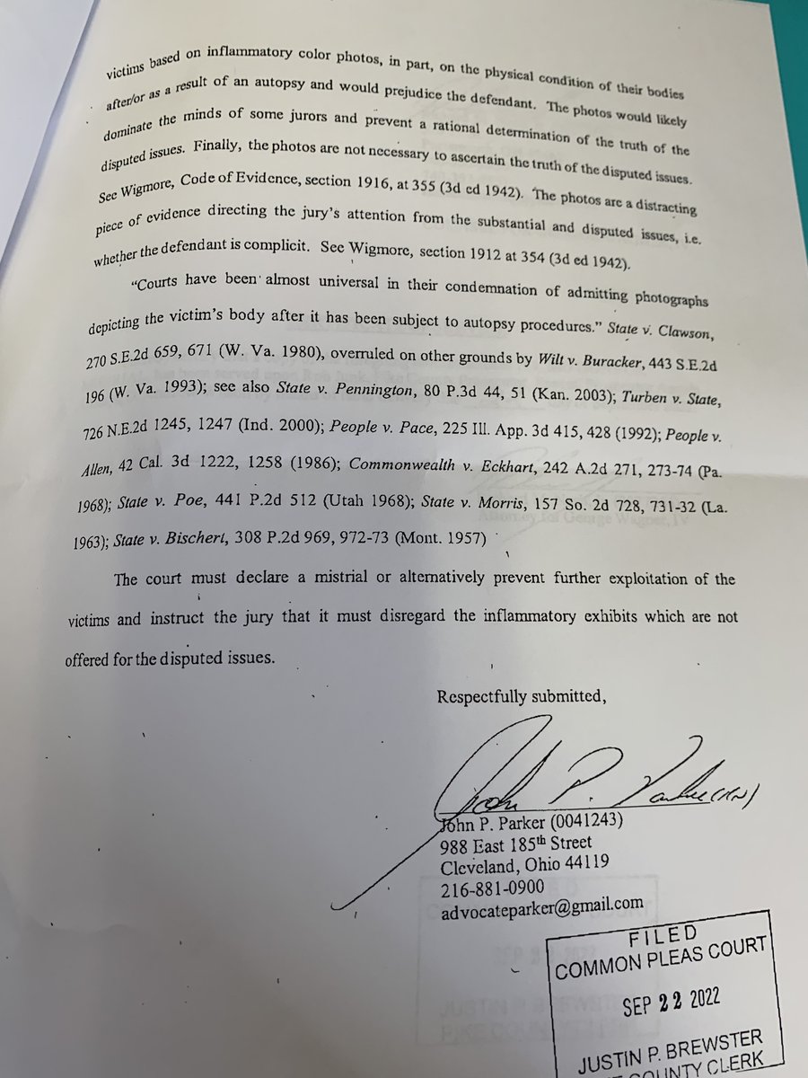 Chris Graves on Twitter "Yesterday Parker made an oral motion asking the court for a mistrial
