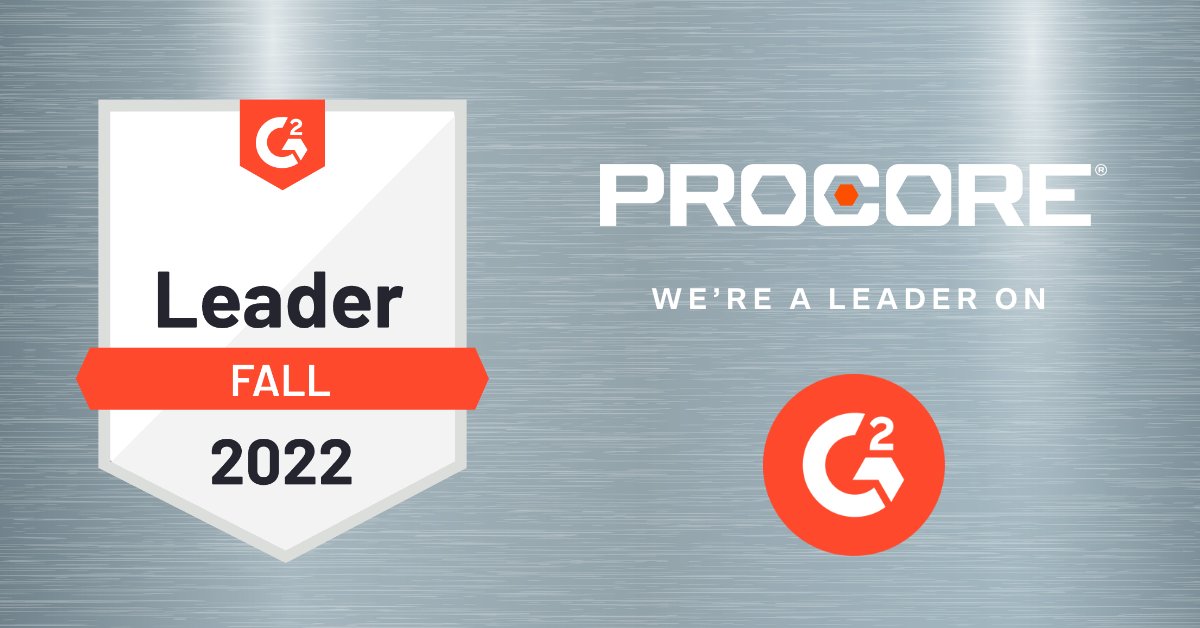 We are proud to again receive top honors from <a href="/G2dotcom/">G2</a> users across eight software categories in the G2 2022 Fall Report. proco.re/3IkVpS6 #G2Reviews #ConTech #Software