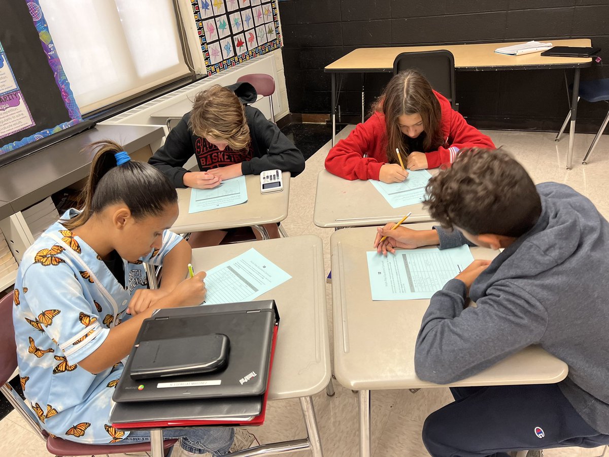 LOMS Algebra 1 students analyzed the work of others while completing a multi-step equations carousel. Each student solved a step then passed it to the next person.  It was a great way to practice finding and explaining mistakes! ✅❎<a href="/LomsPrincipal/">LOMS Principal</a> #mistakesallowthinkingtohappen