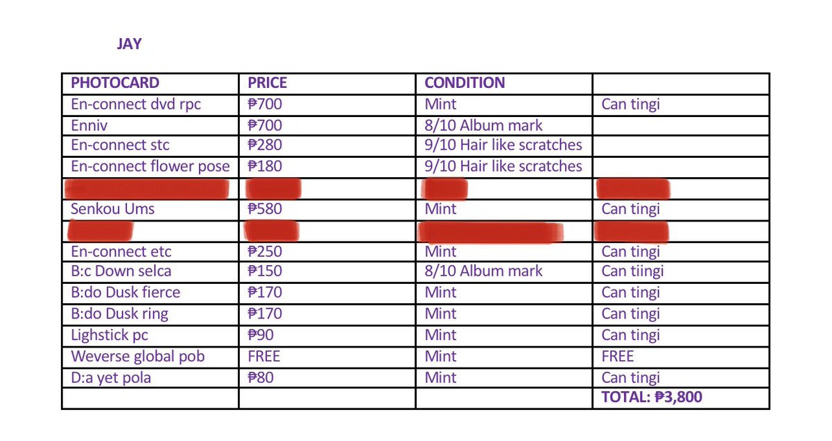 Enlovezz's tweet photo. UPDATE‼️
All Jay en-connect normal tcs SOLD ❌
Jay versace pending ⏳

Wts lfb ph

Jay pc

ⓘhttps://t.co/UhwYDdhGBZ 

Enhypen enniv senkou ums en-connect dvd rpc stc etc exclusive special trading card sg22 nrpc border: day one carnival dusk ring flower pose lightstick yet pola https://t.co/B2vVSabgzv