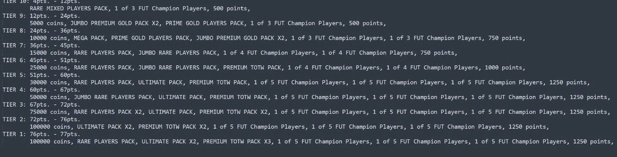 RebelsOfTrading's tweet photo. Official!
Fut Champions rewards!!👀🤯
Thoughts?
11win BIG W Imo 😍😍
Follow for more!
RT if you want help us :)
Discord- https://t.co/rVqO0S4Hyl
#FIFARatings #FIFA #FIFA23RATINGS #fifa23 #FIFA23UltimateTeam #fifa23leaks #fifawebapp https://t.co/ioAM4PyIGN