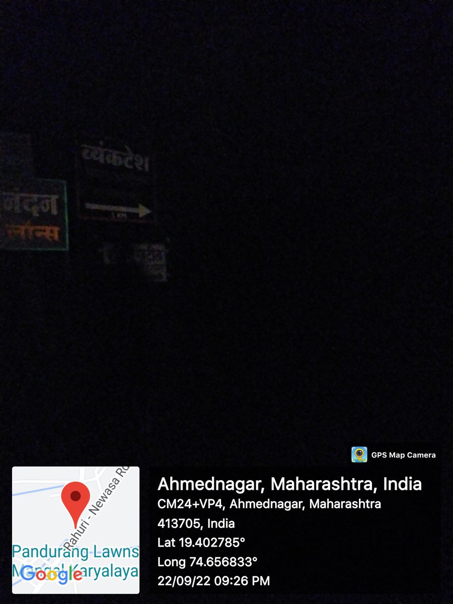 DSamrat20's tweet photo. स्टेशन रोड ची सर्व पथदिवे नादुरुस्त असल्याकारणाने सतत अंधार असतो, रात्री तसेच पहाटे फिरायला जाणारी संख्या पाहता, पथदिवे दुरुस्त करण्यात यावे.@prajaktdada @drsujayvikhe @TanpureSonali #StationRoad https://t.co/WN42z0a4a4