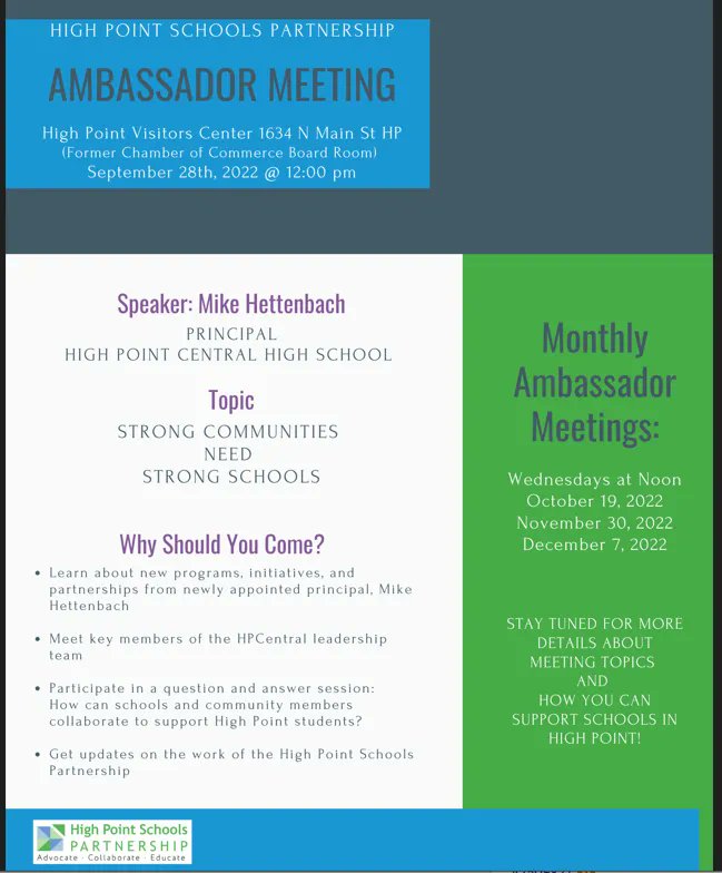 Would you like to help your local school be stronger? Have questions or ideas please come out.