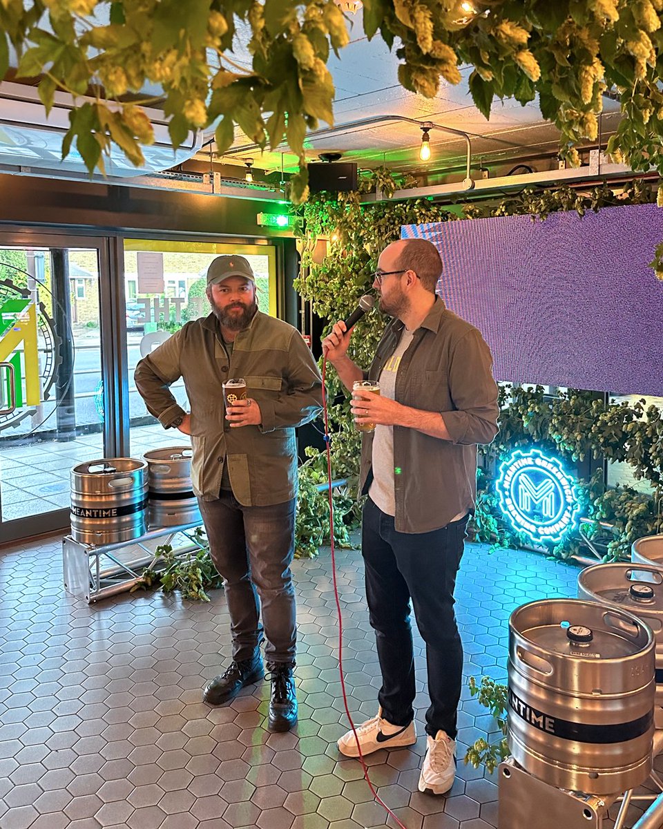 MeantimeBrewing's tweet photo. Fantastic reception last night for the pre-release showing of our new collab film with @BeerChannel - ‘The Time Is Now’.
Time to get the beer cool and the popcorn ready for the film's release on 28.09.22! 🎬🍿🍻
#MeantimeBrewing #NowIPA #CraftBeerChannel #DrinkResponsibly https://t.co/YWRyk7UV7b