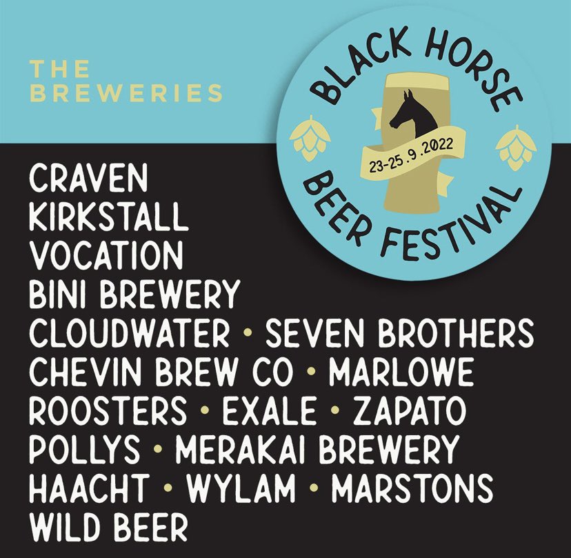 Black Horse Beer Festival starts tomorrow 5pm! #bhbeerfest