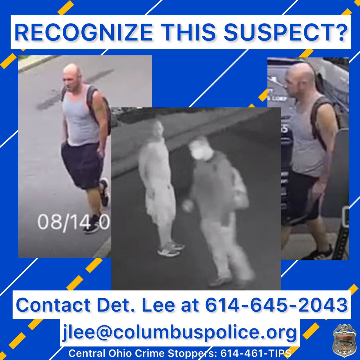 ColumbusPolice's tweet photo. A male suspect was caught trying to steal a catalytic converter from a vehicle on Schrock Rd. The victim noticed the suspect returned later that same day to look for the auto part that was left behind. 

Call ☎ or email 📧 tips to @ColumbusPolice or @CrimestoppersOH https://t.co/MRTEdxtoOy