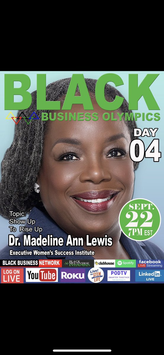 Join us for Day 4 youtu.be/i8hCIL1Vcac Black Business Olympics #blackbusinessolympics #blackbusinessexpousa #geniusiscommon