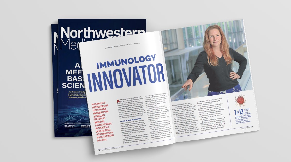 Check out the latest issue of Northwestern Medicine magazine! spr.ly/6019MnGAz

In this issue:
🩺 Leveraging AI to untangle complex intracellular processes
🩺 Immunology innovator - Stephanie Eisenbarth, MD, PhD
🩺 Northwestern scientists tackle HFpEF