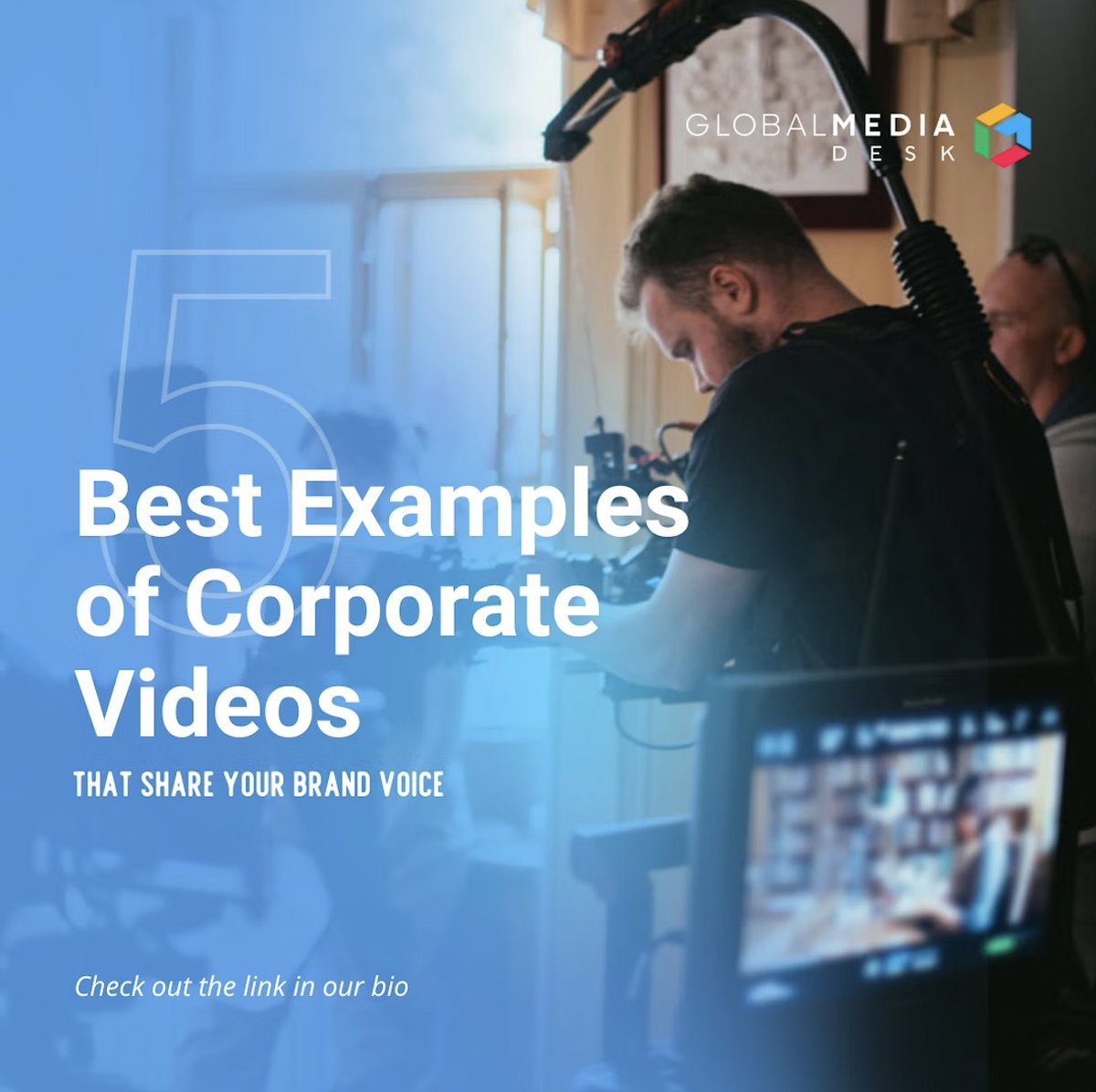 GlobalMediaDesk's tweet photo. Standing out from the digital world is tough and producing corporate videos should be a priority to get your brand message across. Let's look at some of the best corporate videos you can take major inspiration from.

Check out our blog here: https://t.co/jdoZkl2RzH https://t.co/EXd5PHmASx