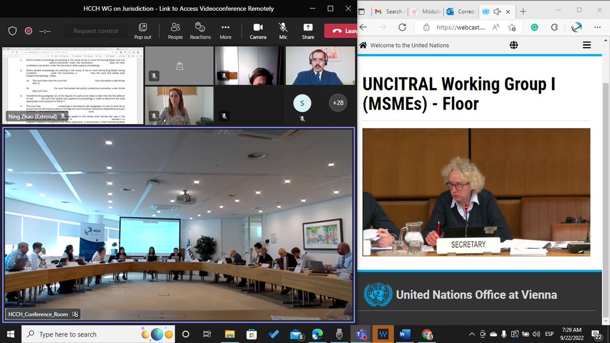 VE_Corzo's tweet photo. #Día4 de sesiones en la @HCCH_TheHague y la #UNCTRAL • Dentro del #GrupodeExpertos en materia de #jurisdicción de la #HCCH tuvimos discusiones sobre los posibles mecanismos de coordinación internacional que se pueden incluir en el texto del proyecto de #tratado para... 1/4 https://t.co/8D4DRUZCRw