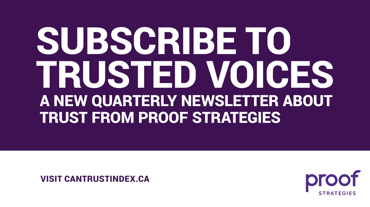 get_proof's tweet photo. Presenting Trusted Voices: a new quarterly newsletter about #trust from Proof Strategies! Visit https://t.co/2GPjQpmW36 and subscribe today #CanTrustIndex https://t.co/1BsjBzT9xh