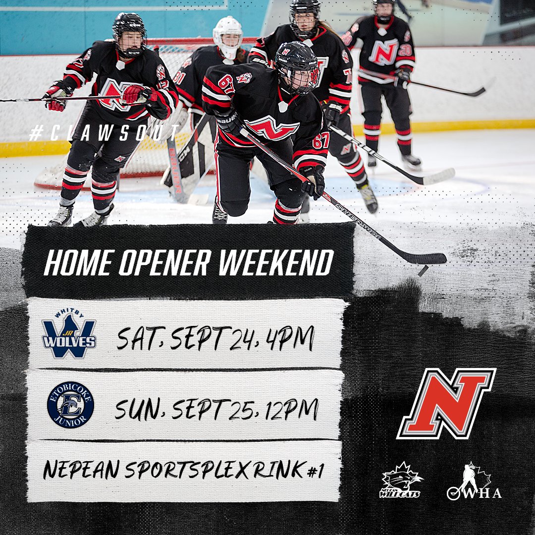 We have an exciting home opener weekend ahead to kickoff our 2022-2023 regular season! 

Sat, Sept 24, 4pm
vs. Whitby Jr Wolves

Sun, Sept 25, 12pm
vs. Etobicoke Jr Dolphins

🎟️FREE ADMISSION TO THE FIRST 500 FANS!🎉

📍All games are at the Nepean Sportsplex, Rink 1.