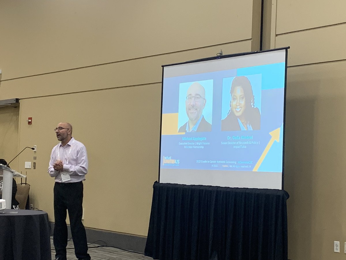 HeidiBlack314's tweet photo. Diving into systems indicators with two super talented & some of my favorite @StriveTogether network members - Michael Applegate and Dr. Deliha Kimbrel. #convenec2c #dataandequity @ImpactTulsa https://t.co/NouY6iXi69