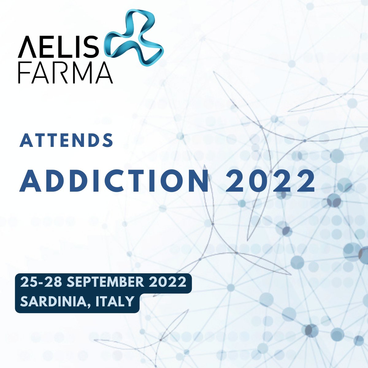 AelisFarma's tweet photo. We are proud to announce our participation in the #Addiction2022 international conference dedicated to #innovation in #addiction treatment, with the introductory plenary lecture given by Pier Vincenzo Piazza, company CEO

More info here 👉 https://t.co/RBiMkyXlV8 https://t.co/YsUpb1V4wh