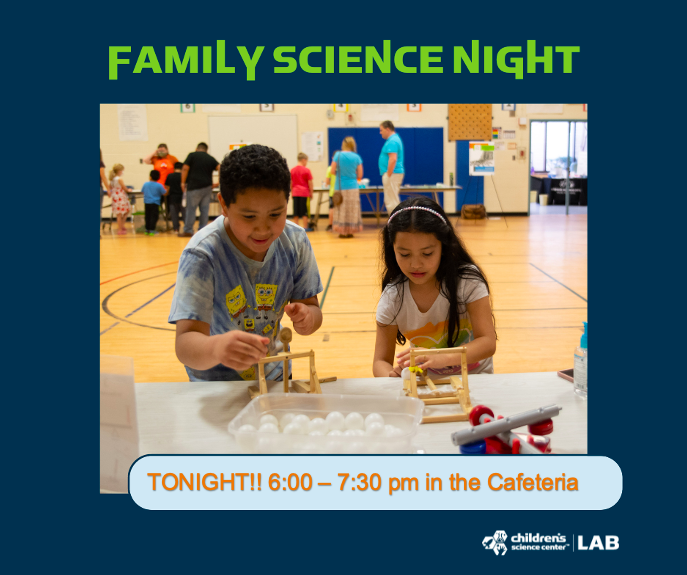 Get ready for our Family Science Night hosted by the Children’s Science Center Lab TONIGHT
<a href="/ChildSci/">ChildrensSciCenter</a>! There will be TWO take home activities, 12 Interactive stations, and a chance to meet some surprise visitors from <a href="/TheOutdoorLab/">The Outdoor Lab</a>! <a href="/AbingdonPTA/">Abingdon PTA</a> <a href="/AbingdonGIFT/">Abingdon APS</a> @APSscience