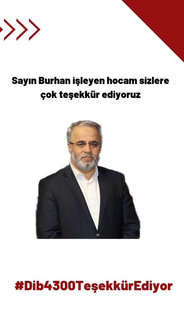 ozcan24007220's tweet photo. #Dib4300TeşekkürEdiyor

ALLAH razı olsun başkanlarım belirlisizlik üzerimizden gitti tez zamandada görevimizin başında oluruz inşAALLAH.

@DIBAliErbas @BurhanIsliyen @RTErdogan ..100 https://t.co/xe8BKrU4tI
