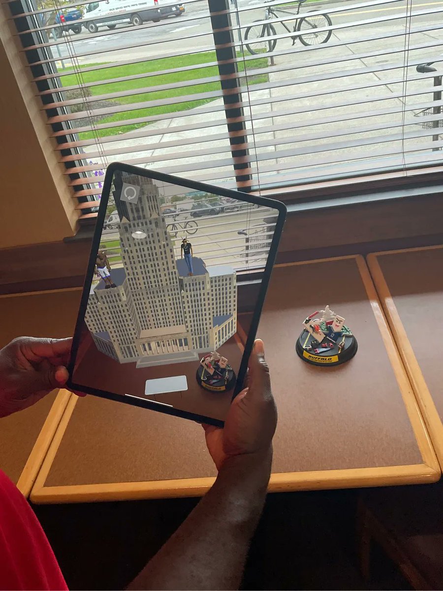 MafiaTailgate's tweet photo. Another sneak peek at some of the AR found in the Tailgate Mafia app.

#AR #AugmentedReality #billsmafia #buffalobills #Buffalo https://t.co/XAgv4CQLvZ