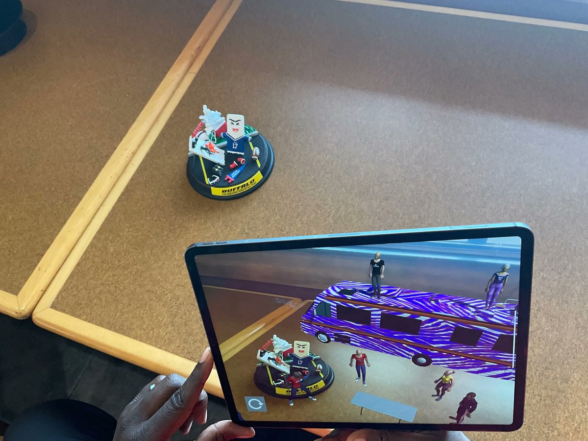 MafiaTailgate's tweet photo. Another sneak peek at some of the AR found in the Tailgate Mafia app.

#AR #AugmentedReality #billsmafia #buffalobills #Buffalo https://t.co/XAgv4CQLvZ