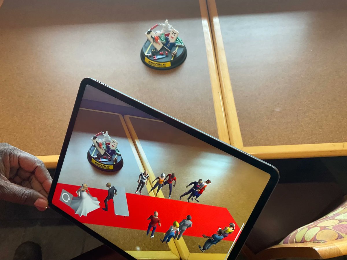 MafiaTailgate's tweet photo. Another sneak peek at some of the AR found in the Tailgate Mafia app.

#AR #AugmentedReality #billsmafia #buffalobills #Buffalo https://t.co/XAgv4CQLvZ