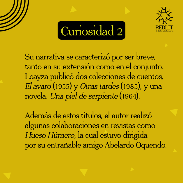 redliteraria's tweet photo. Luis Loayza fue un narrador y ensayista peruano que nace el 22 de septiembre de 1934 en Lima. Uno de los detalles particulares de su obra es que es muy breve en comparación a los contemporáneos que tuvo Loayza.
#Redlit2022 #LiteraturaPeruana #LuisLoayza https://t.co/UkIRivxwza