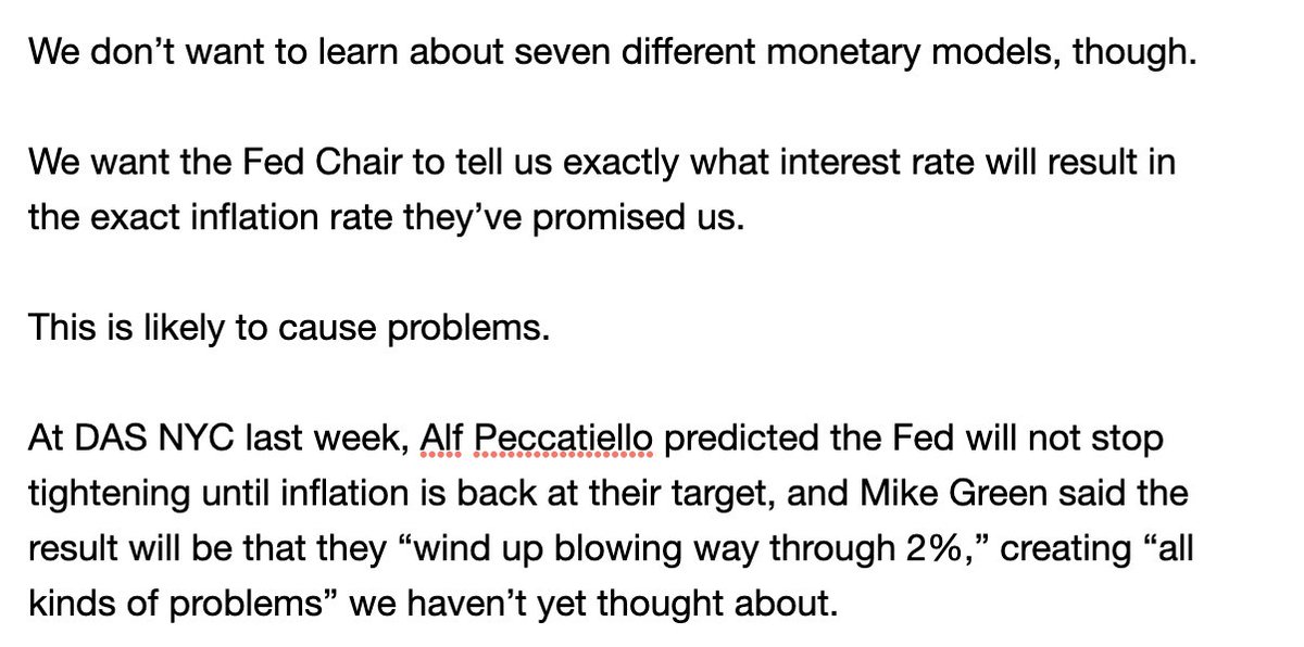 In this 🧵 we cover: 1. The secret inflation target 2. How the fed sets ...