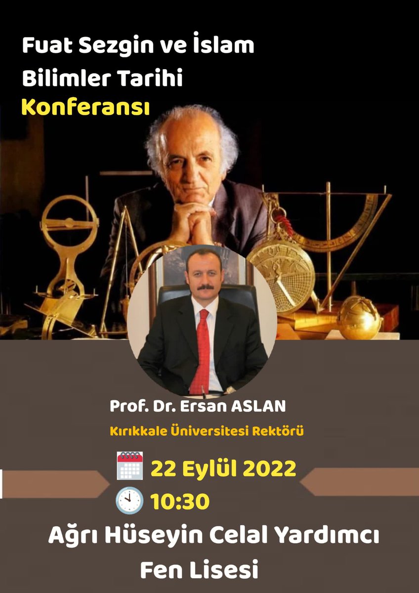 hcyfl04's tweet photo. “Fuat Sezgin Ve İslam Bilimler Tarihi Konferansı”nda Kırıkkale Üniversitesi Rektörü Prof.Dr.Ersan ASLAN’ı ağırladık. Öğrencilerimize zaman ayırdıkları için hocamıza  teşekkür ederiz.@hasan_kokrek @agrimem @AgriValilik https://t.co/33yXOeQE7Q