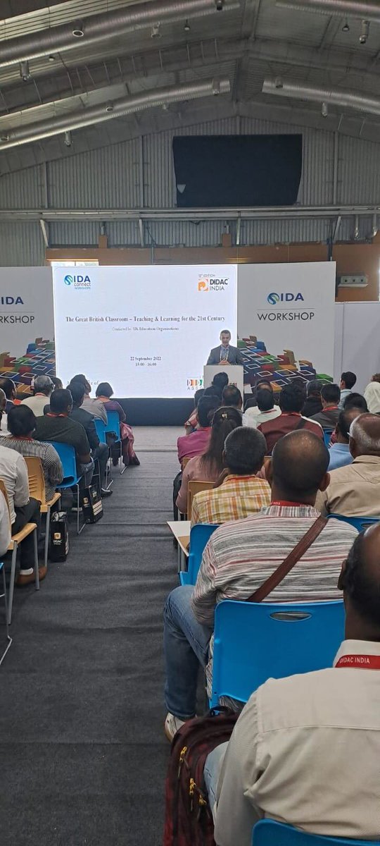 ThisIsCentury's tweet photo. The CENTURY world tour continues! This week our partnership manager Max Carter attended the @DIDACIndia Conference in Bangalore, and gave a talk on leaning in the 21st century. https://t.co/KiQWq4VamD