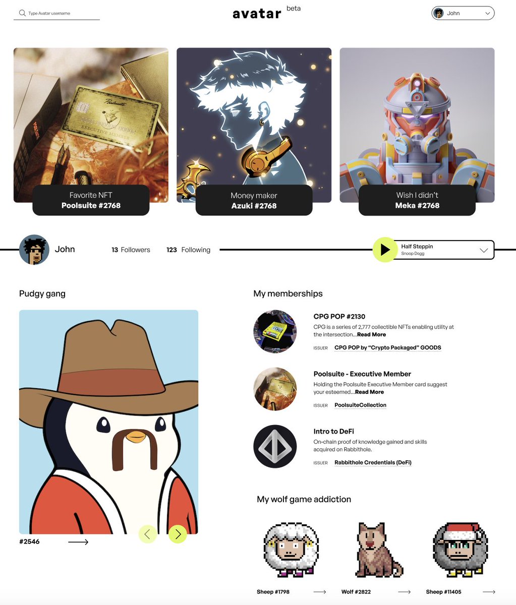 avatardotfun's tweet image. Today, Avatar is redefining what it means to showcase and interact with your NFTs.