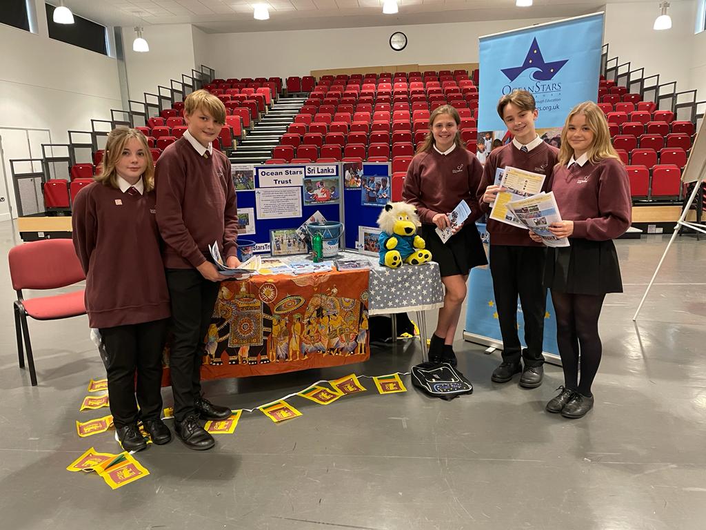 OceanStarsTrust's tweet photo. Ocean Stars Trust is delighted to be invited to Calthorpe Park School Fleet Open Evening. Our link with Calthorpe has been going for nine years. Over 120 students have visited Sri Lanka and the school has raised over £70,000 for the work of Ocean Stars Trust! https://t.co/c9eJwipuq9