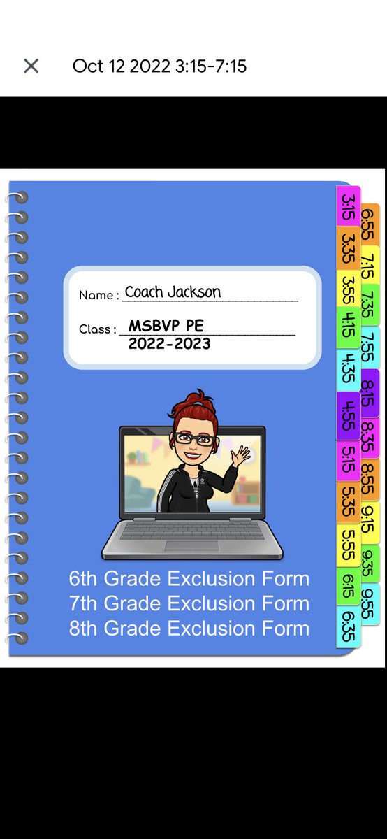 FCPSJacksonRVP's tweet photo. I’m teacher ready for our first parent-teacher conferences. What are you doing in your classrooms to introduce yourself and make all feel welcome? #FCPSVanguard #FCPSMD #MSBVP #virtualPE https://t.co/l1AXR5N0EG