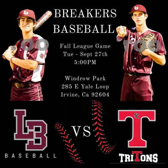 LbhsB's tweet photo. Let's go #Breakersbaseball #TrustTheProcess @RLF16 @SCTritonBSB @LagunaBeachUSD https://t.co/snB2GYBO03