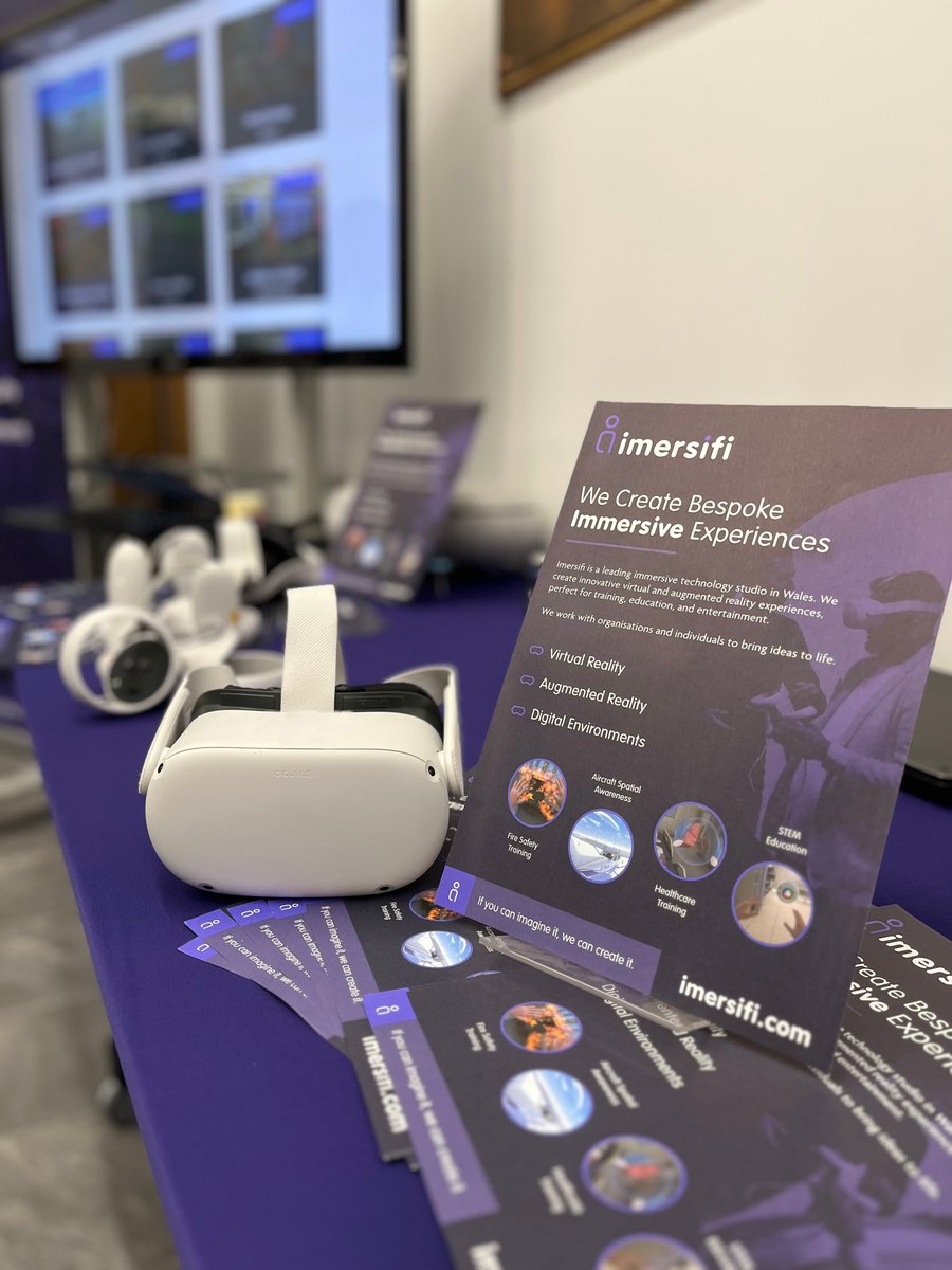 imersifi's tweet photo. It was fantastic to exhibit today at the festival of ideas 2022, at Swansea University!
Demonstrating immersive training and education to a great audience of academics.
#VR #VirtualReality #Innovation #SwanseaUniversity @CompFoundry https://t.co/99IPgV1Ana