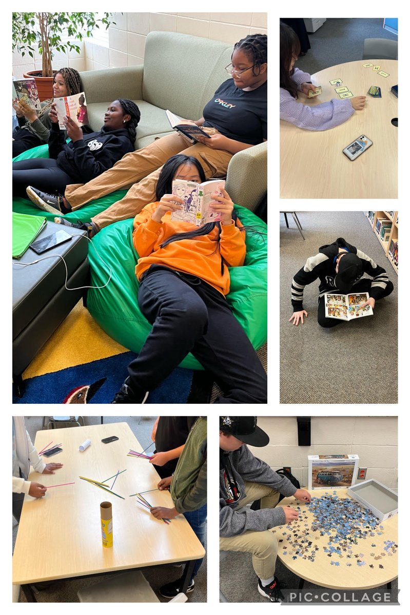 StPiusLC's tweet photo. Lots of diverse activities and seating options in the LC @StPiusXOCSB today at lunch.  Working to cultivate collaboration and creativity and #PiusJoy #ocsbDL https://t.co/5esrZSMrpY