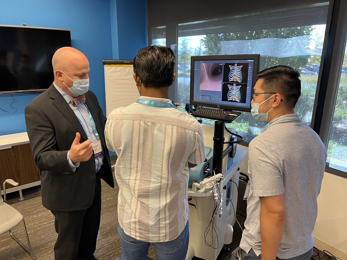 rschuch's tweet photo. Great simulation learning here @accpchest with Comp Bronch with Endobronchial Ultrasound. #meded #medtwitter @OtisBRickman #medsimulation @LauraFryeDrL @uniquesona @ummcIPdoc @ChristineArgen5 @ahalraiyes https://t.co/10ZFR9Dufx