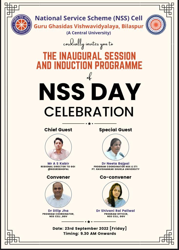 KajalKu17081774's tweet image. Finally the day is here! 
Honourable @askabir_ sir in our @ggv_smc
   A big day for all @nssggcuCG
  Team
 #The_inaugural_session #Induction_programme @_NSSIndia @NssChhattisgarh 
@NssEnggTechGgv @NSSRDBhopal @PMOIndia @YASMinistry @ianuragthakur @pankajsinghips @chakrawalalok