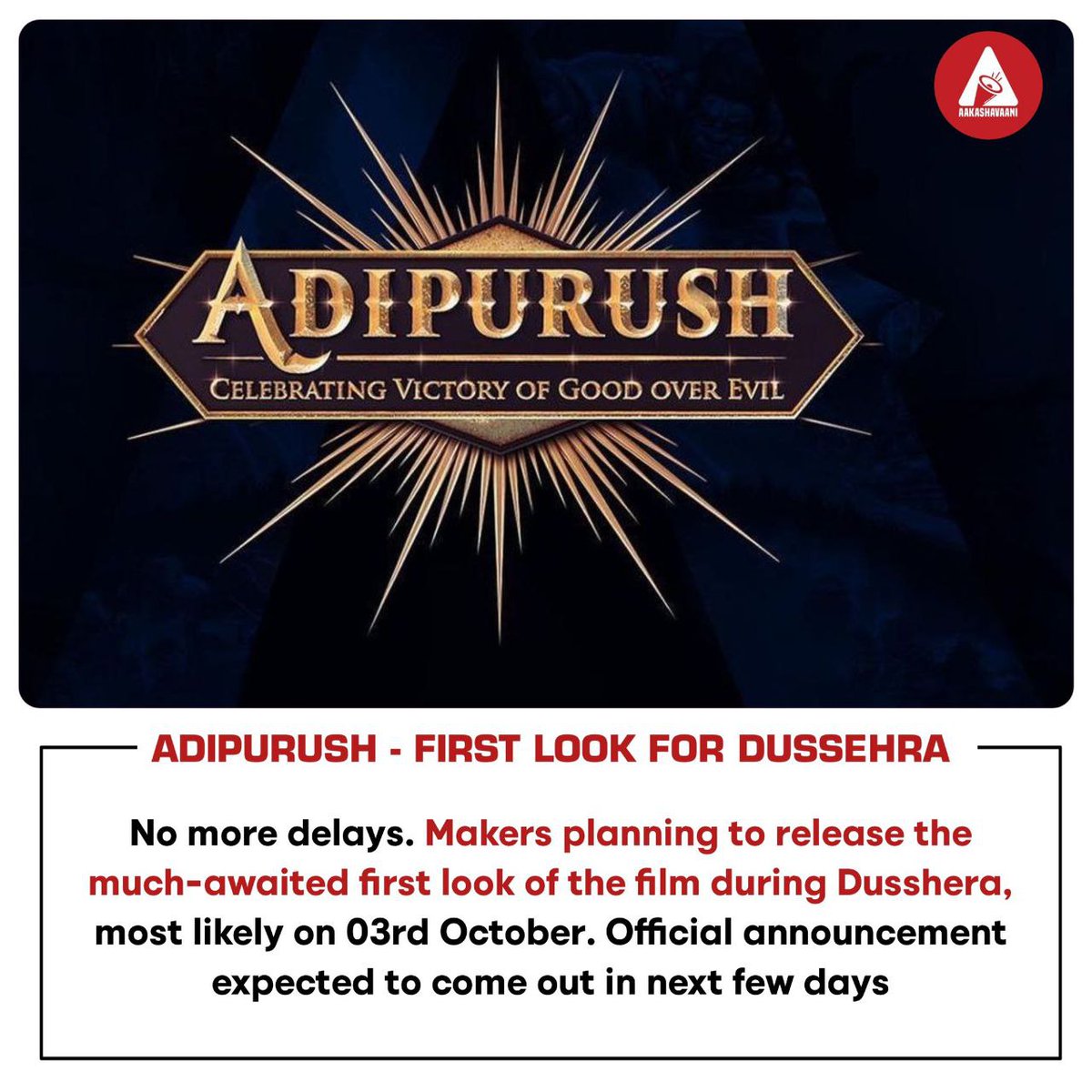 Sowmyatweetz's tweet photo. #Adipurush - This Dussehra 💥😎 https://t.co/fGsJuDO9wA