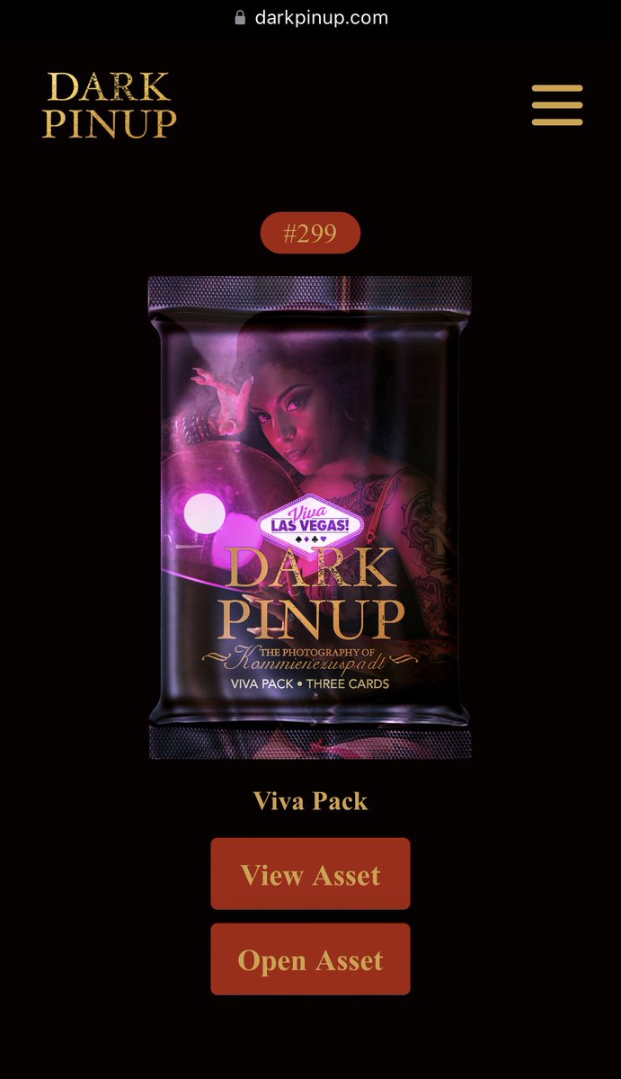 For all Dark Pinup up on <a href="/WAX_io/">WAX</a> collectors, <a href="/mirrorpoolart/">Mirrorpool</a> and <a href="/FACINGSofficial/">FACINGS 🚀 Creator now Live! 🚀</a> just distributed the Viva packs. Enjoy! These are crazy rare!

Special thanks to <a href="/felblob/">Felblob</a>, <a href="/GAMEedy/">Eduardo Garay</a> and <a href="/Chewnold/">Chewnold Schwartzbacca 😈</a> for working on this release.♠️♦️

#darkpinup #mirrorpool