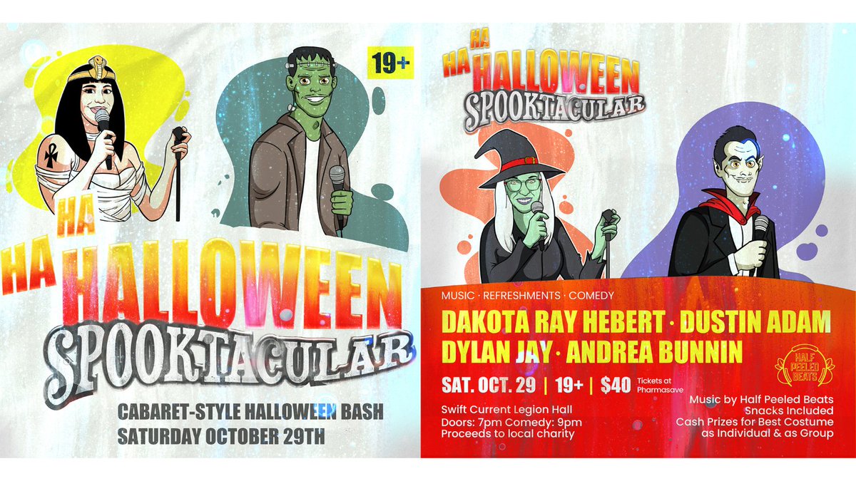 It looks like the black cat is out of the bag. THE place to be for Halloween fun this year. Tix at Pharmasave in Swift Current.