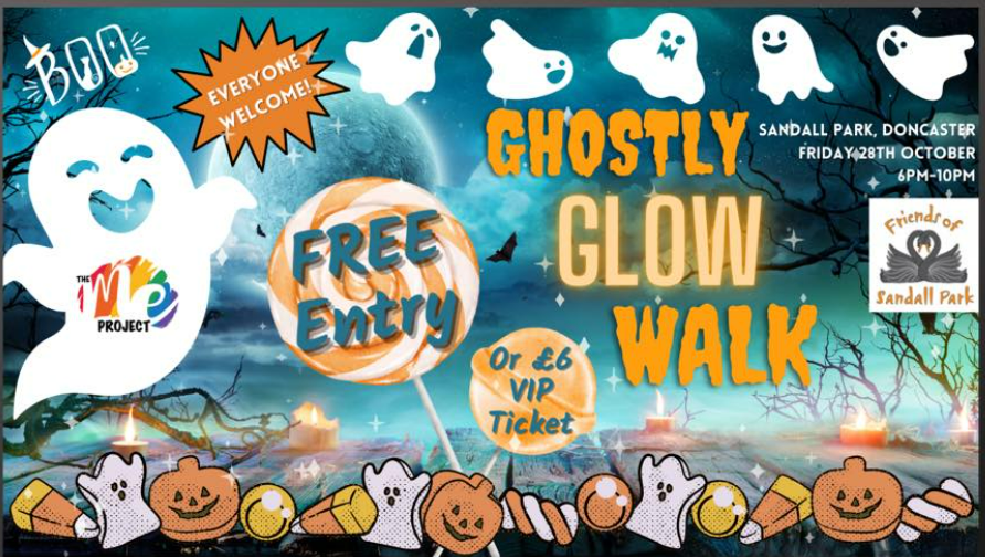 RT @SandallPark: We have had a fab donation of 2 free banners from Darren Brown https://t.co/Q6bGFr8v9V to advertise The FREE Ghostly Glow Walk event on 28th October. 
VIP tickets can also be purchased, all for a great cause. https://t.co/JK3QPlm24F @VisitDoncaster @DoncasterMoving @DoncasterGSN