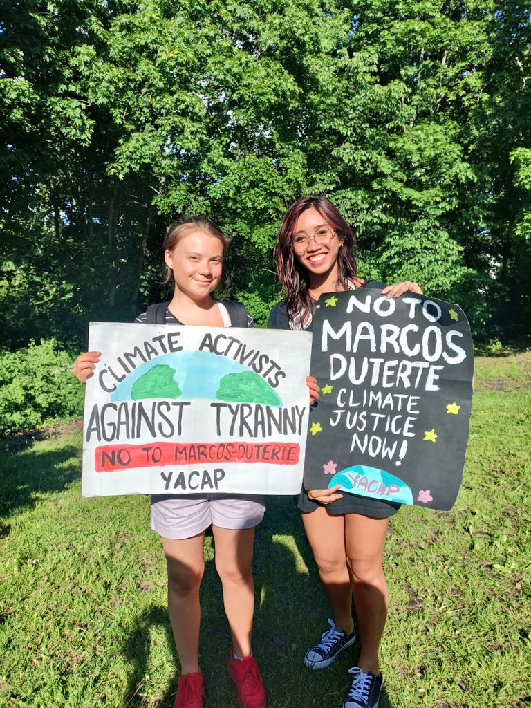 Climate activists against tyranny! No climate justice under fascist leaders! No climate justice under Marcos! Join the Global Climate Strike tomorrow!