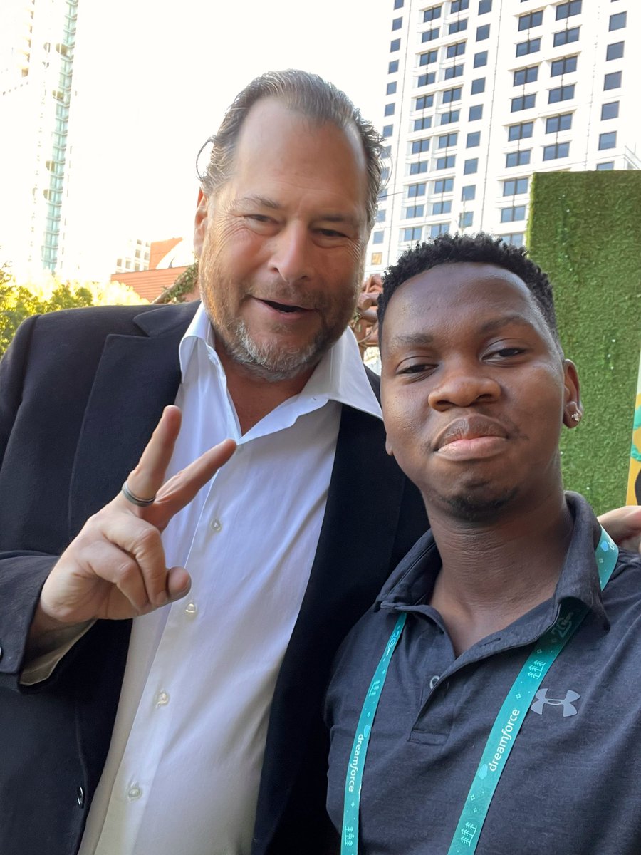 Nice walking through the park with Benioff and chatting all things Dreamforce feedback/experience. #DF22