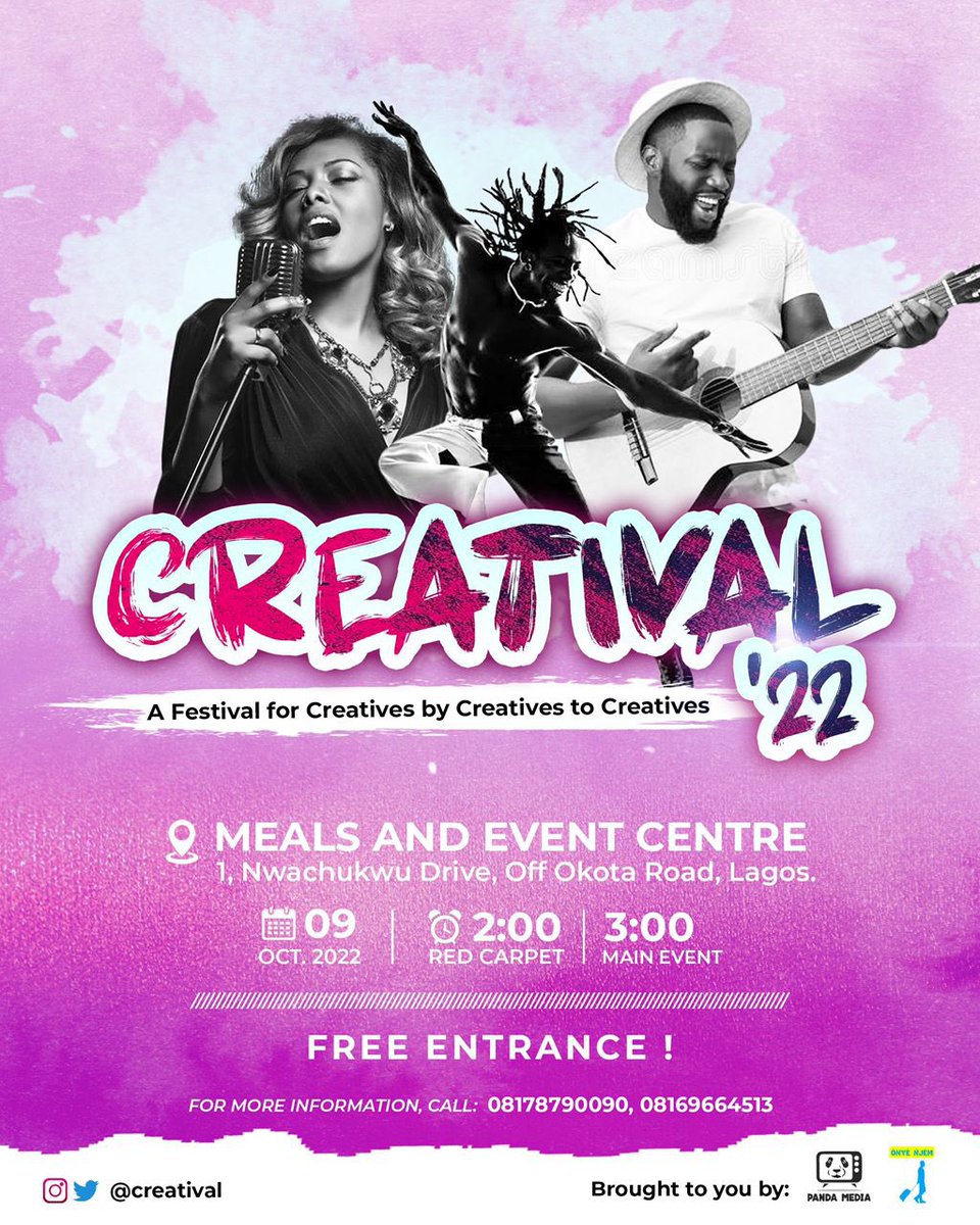 _badmanpanda's tweet photo. Young creatives need an avenue to be seen or heard
#creatival22 is that platform !!!! https://t.co/tIbc00vuYM