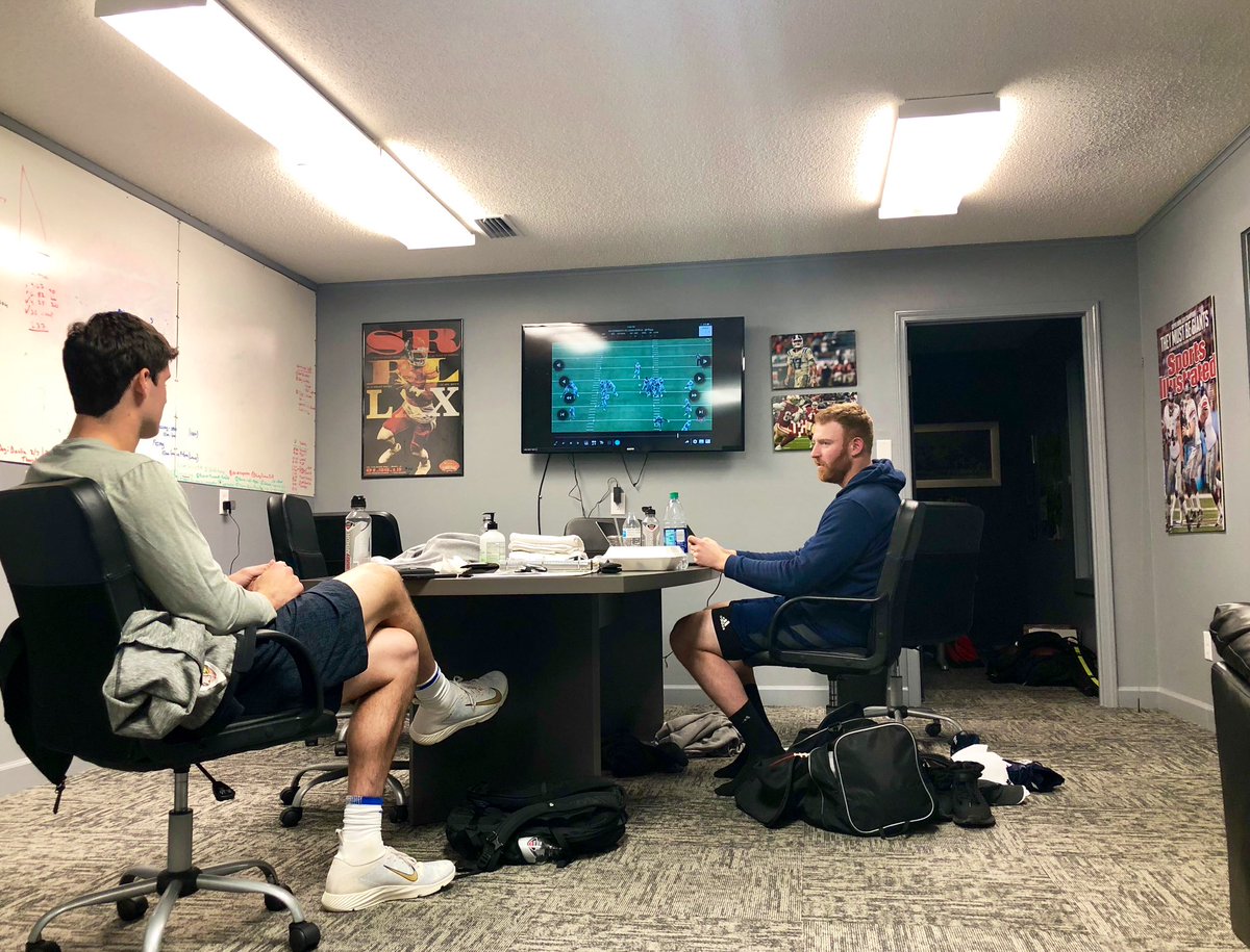 QBCountry's tweet photo. Can’t wait to watch Daniel Jones &amp; Cooper Rush go head to head on MNF! 

Couldn’t be more proud of these guys…2 long time QB Country trainees!!! 
 @NFL @OmahaProd https://t.co/DPYW49WE91