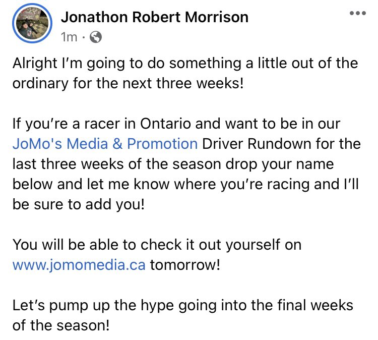 Well doing something different for the final three weeks of the race year! DM me for more info!