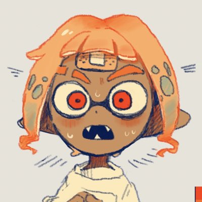 インクリング ,イカガール(スプラトゥーン) 「アイコンがマイイカくんになりました、、、」|🏝いそがしいのイラスト