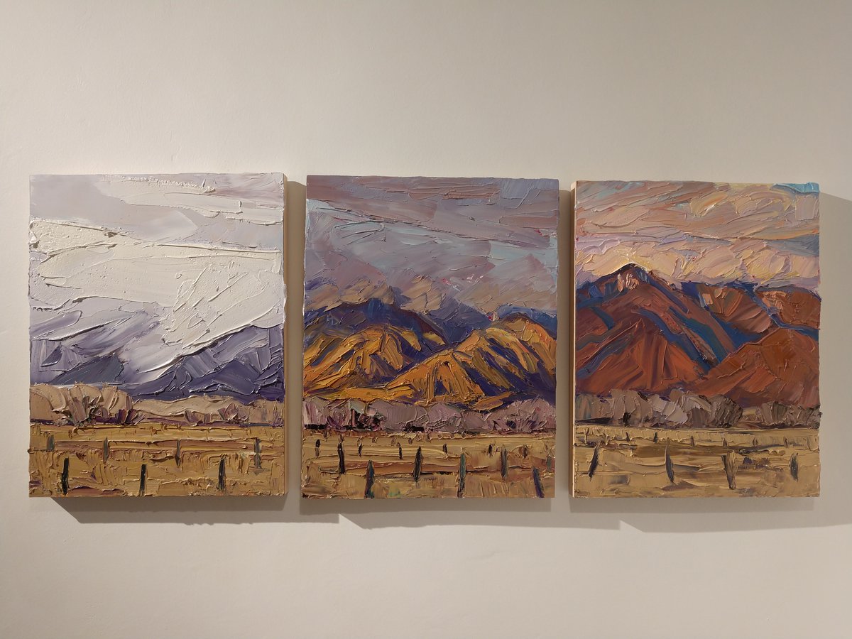 CouseSharp's tweet photo. Friend of the site Jivan Lee is hosting an open studio this weekend through Oct 2. 1-4pm Daily. On Saturday Sep 24 he will be having a reception from 4-7pm. 

288 panels of his 10,000 Mountains project. 

Jivan Lee Studios
1022 Reed St, Taos NM
#visittaos
#taosart https://t.co/umJiM1Bjp7