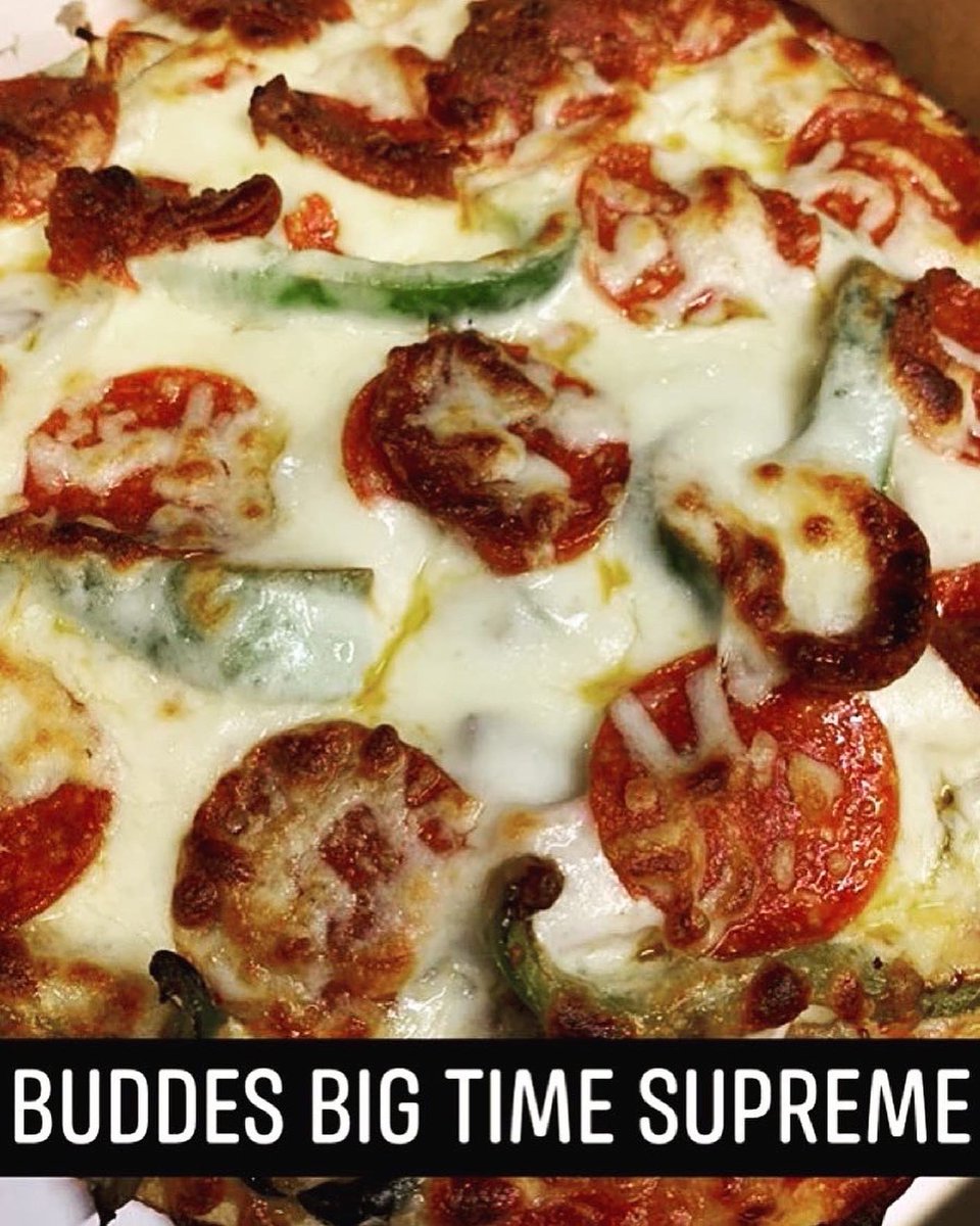 BuddesPizza's tweet photo. Buddes Big Time Supreme 
Our #1 Selling Pizza
Kitchen open:
Tuesdays through Sunday nights 4:30-9pm
☎️(309)343-3502 https://t.co/h93iOKKfie