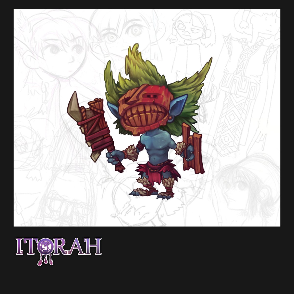 GrimbartTales's tweet photo. Another enemy design that didn't make it into the final version of #ITORAH! 

#conceptartfriday #indiegame https://t.co/70lyLJwSVY